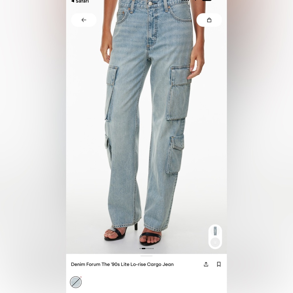 Demin Forum 90’s low rise Cargo Jeans